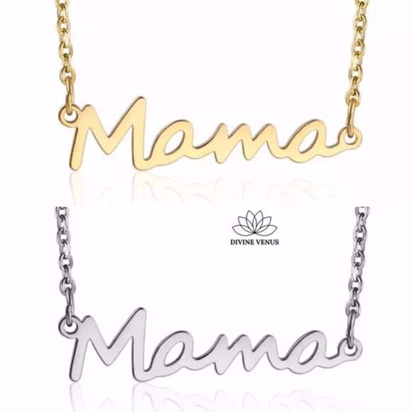 Mama Necklace | Stainless Steel | Handmade w/ Love - Picture 1 of 7